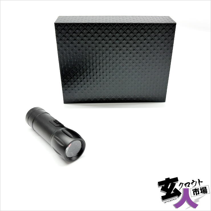 【CHA-41498】LEDライト型カメラ 完全外部電源式 VGA ～25fps 16GB内蔵 ※中古品