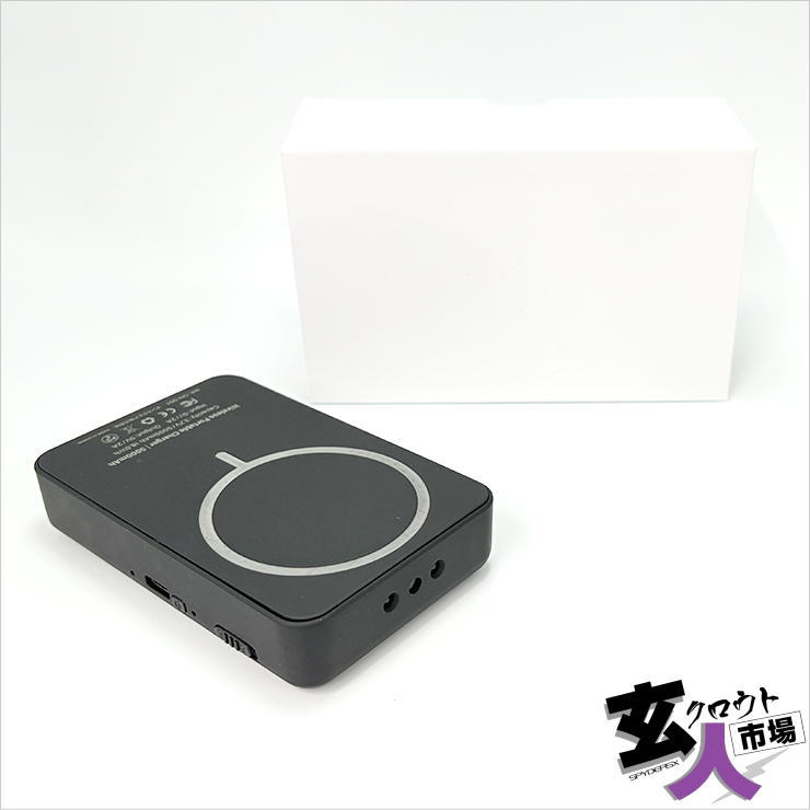 【CHA-41609】Gexa(ジイエクサ) ワイヤレス充電器型カメラ モニター付 マグネット ワイヤレス モバイルバッテリー【GX-302】 2.3K  30fps 32GB内臓 ※サンプル品