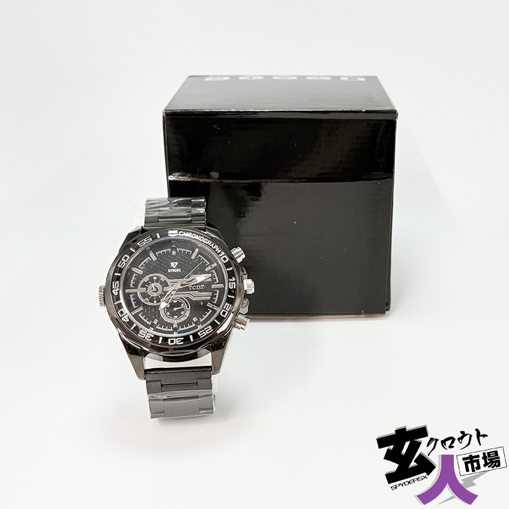 【CHA-41644】腕時計型カメラ Photo4K 赤外線LED ボイスレコーダー 1080P 30fps 32GB内蔵 ※サンプル品