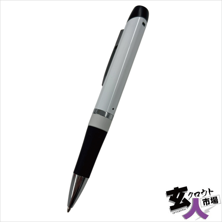 【CHA-41748】スパイダーズX 2.3K録画対応 ペン型カメラ 小型カメラ 写真撮影 【P-126W】※検査保留品