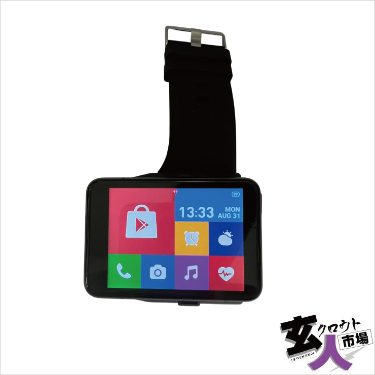 【CHA-41756】4G対応 Android スマートウォッチ デュアルカメラ Bluetooth/Wi-Fi対応 GPS搭載 64GB内蔵 ※サンプル品