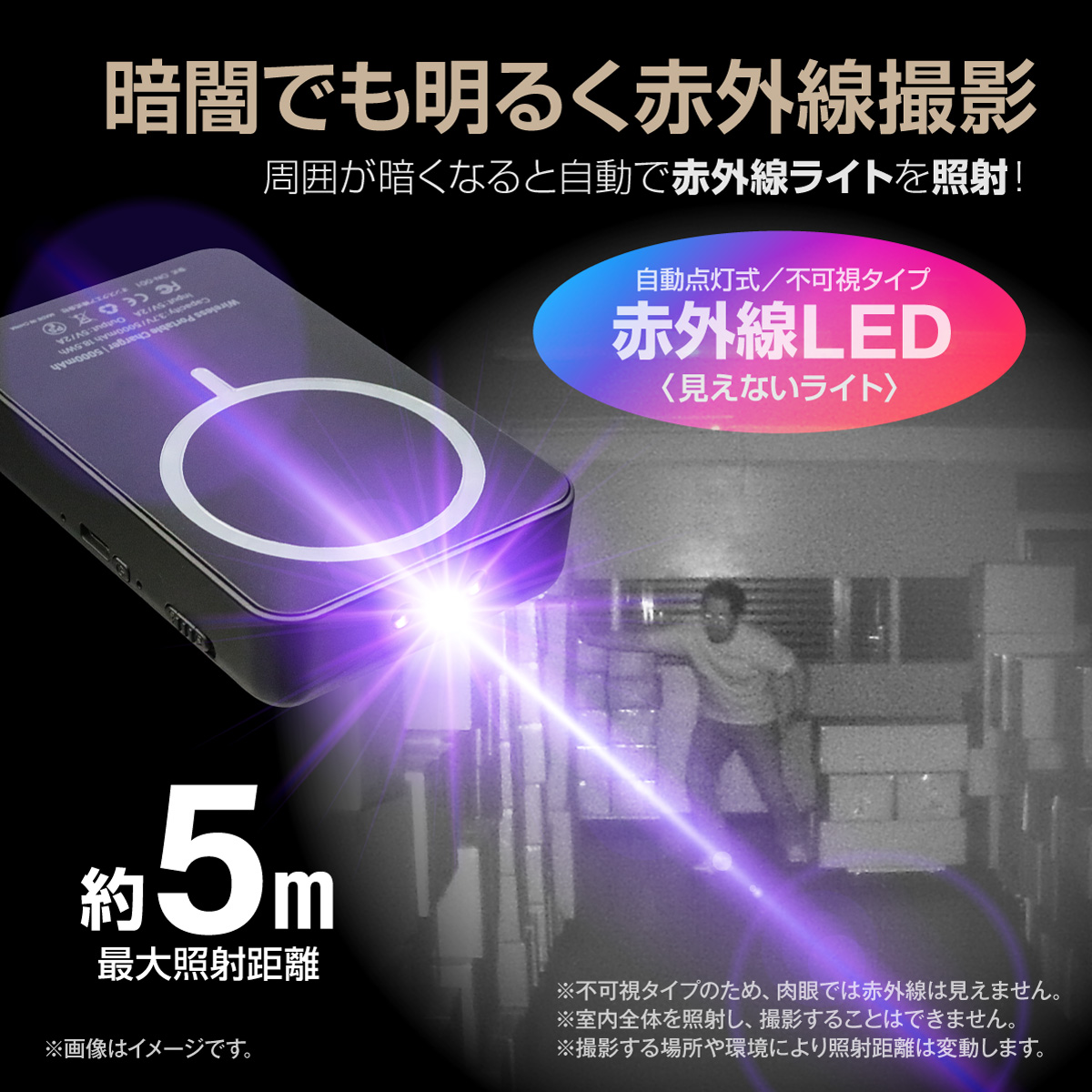Gexa(ジイエクサ) 2.3K ワイヤレス充電器型カメラ 小型カメラ GX-302