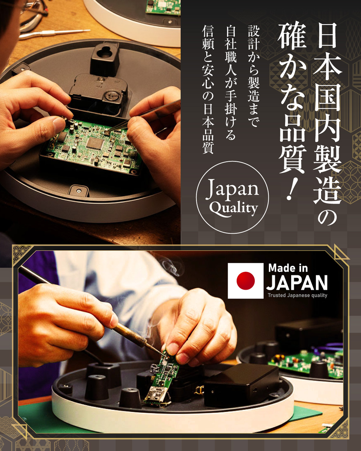 Gexa(ジイエクサ) 1080P掛け時計型カメラ 小型カメラ GX-312