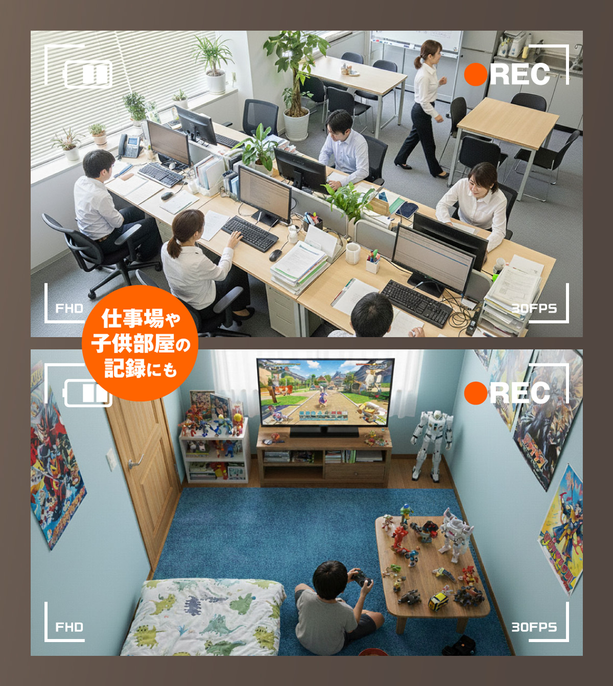Gexa(ジイエクサ) 1080P掛け時計型カメラ 小型カメラ GX-312